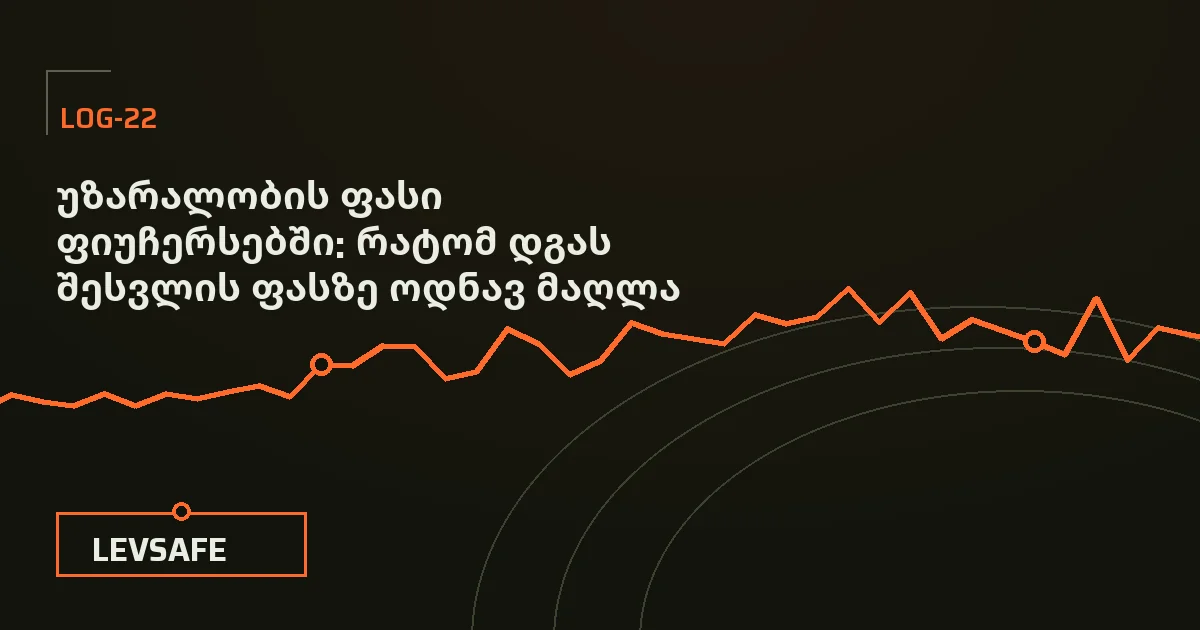 LevSafe-ის გარეკანი: ზეთისხილისფერ ფონზე ნარინჯისფერი დამცავი თოკი ანკერებით და სტატიის სათაური უზარალობის ფასზე