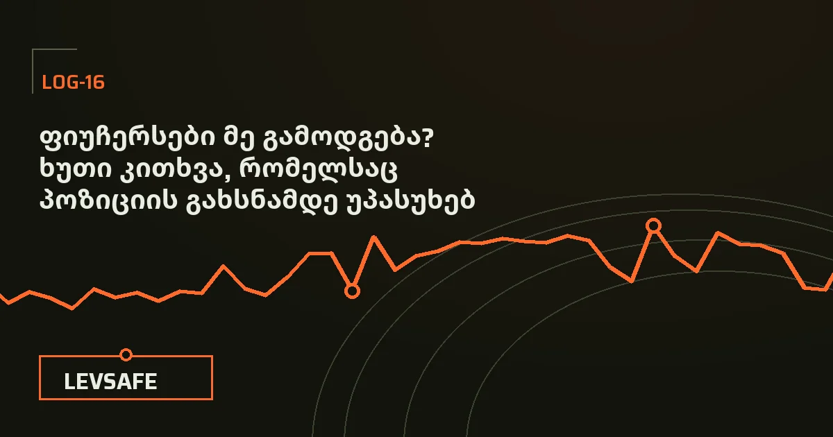 ილუსტრაცია: ხუთი კითხვის სია, რომელსაც პოზიციის გახსნამდე უპასუხებ